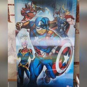 Marvel hologram poster board 12 x 17.5